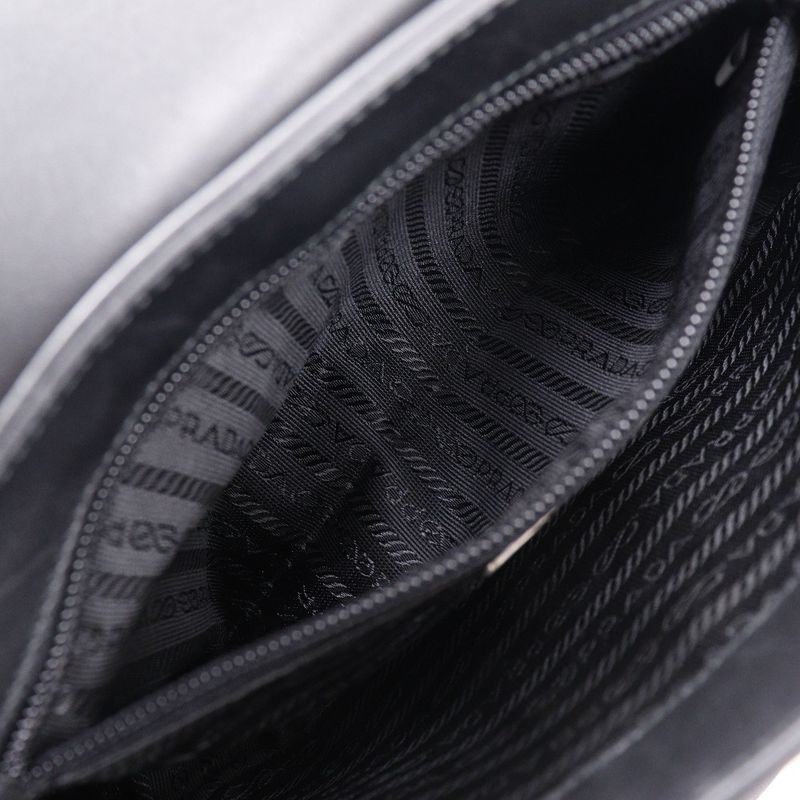 Prada Calf Black Unisex Shoulder Bag