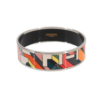 Hermes Enamel Bangle Bracelet Multicolor Gold Email