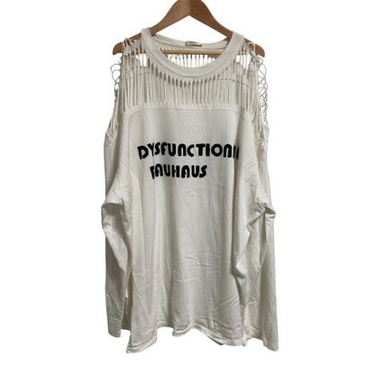 Celine Dysfunctional Bauhaus Long Sleeve Loose T-Shirt 2 X58 E671 Q XL 23SS