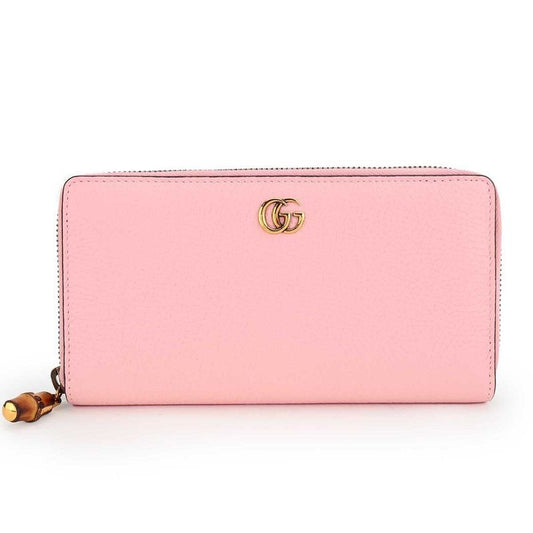 Gucci Long Wallet GG Marmont Pink