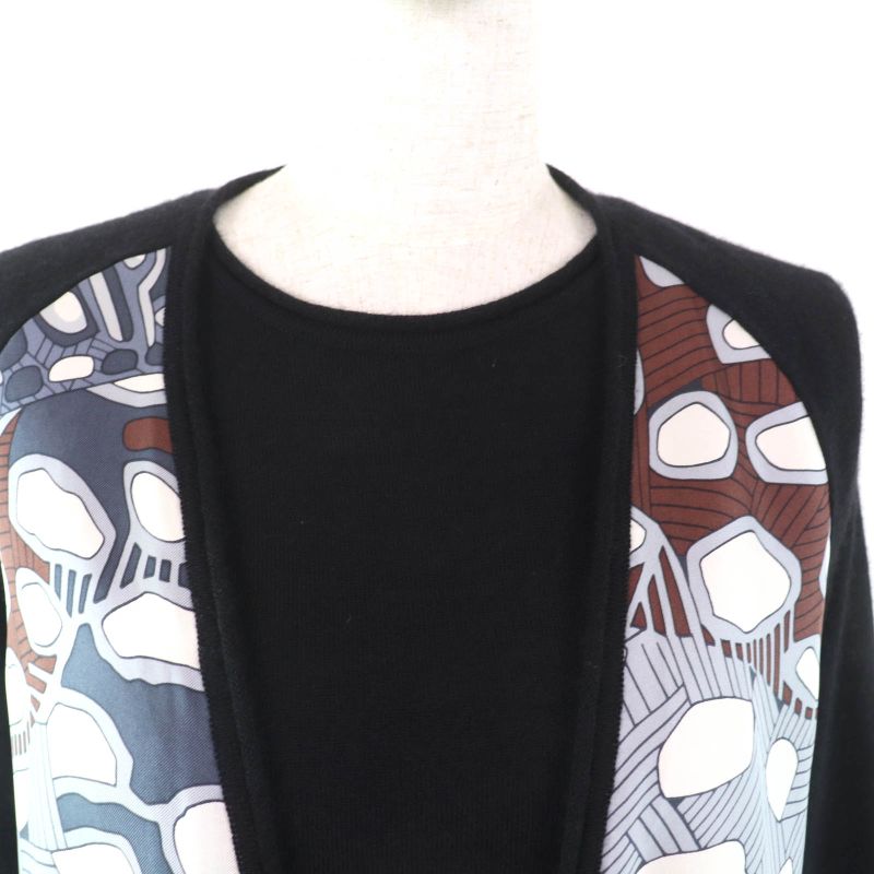 Hermes Vintage Cashmere Silk Blend Margiela Period Long Sleeve Cardigan +