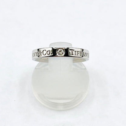 Tiffany & Co. T co Flat Band Platinum Ring — view 2