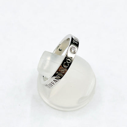 Tiffany & Co. T co Flat Band Platinum Ring — view 4