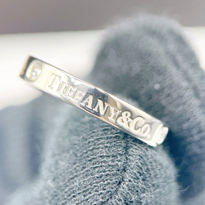 Tiffany & Co. T co Flat Band Platinum Ring — view 9