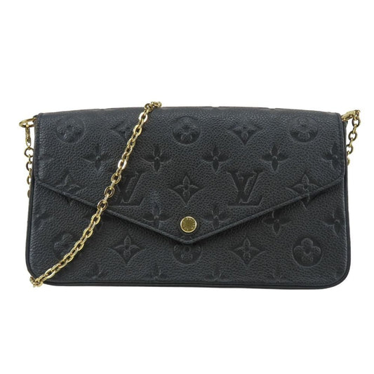 Louis Vuitton Shoulder Bag Pochette Felicity Monogram Empreinte Noir Gold