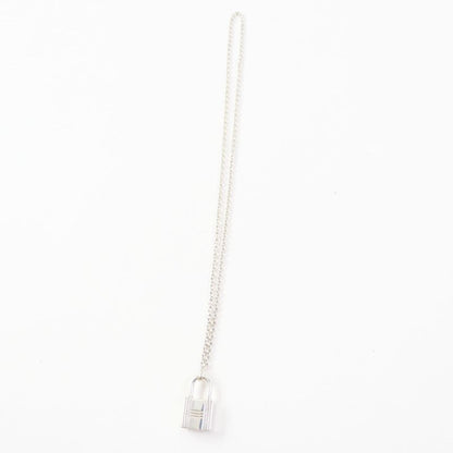 Hermes Ag925 Cadenas Chain Necklace/pendant Silver With Box And Case Weight