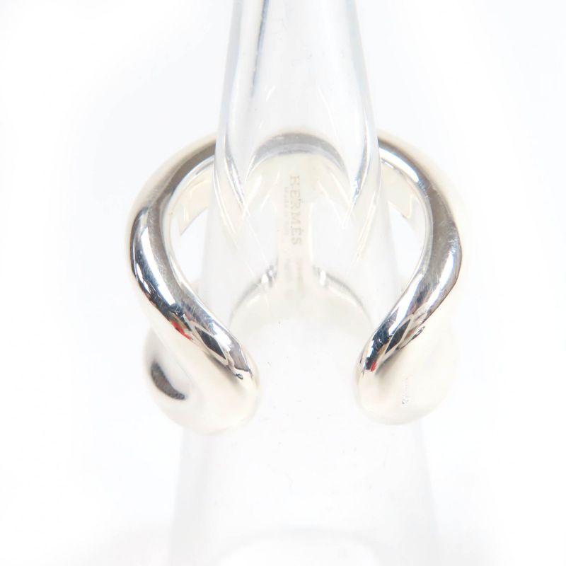 Hermes Osmoz GM Ring Ag925 Ring Silver 50 Size Approx Size 10 With Box Made In