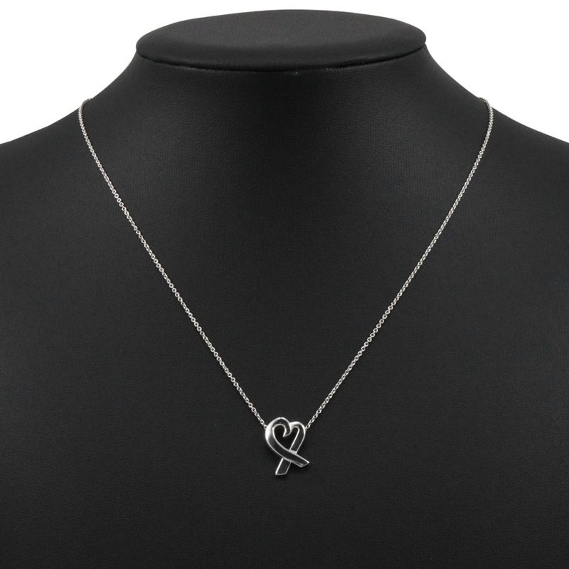 Tiffany & Co Loving Heart Paloma Picasso 925 Silver Ladies 2.8g Necklace