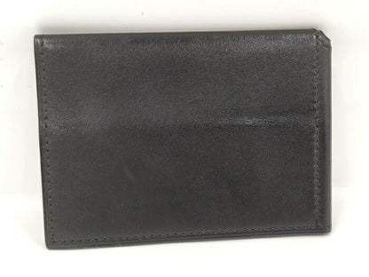 Hermes Clunesey Trifold Card Case Box Calf Black Stamped B
