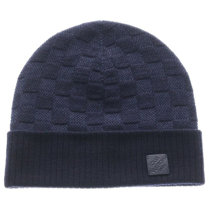Louis Vuitton Damier Neo Petite Knit Hat Beanie Navy Sweater