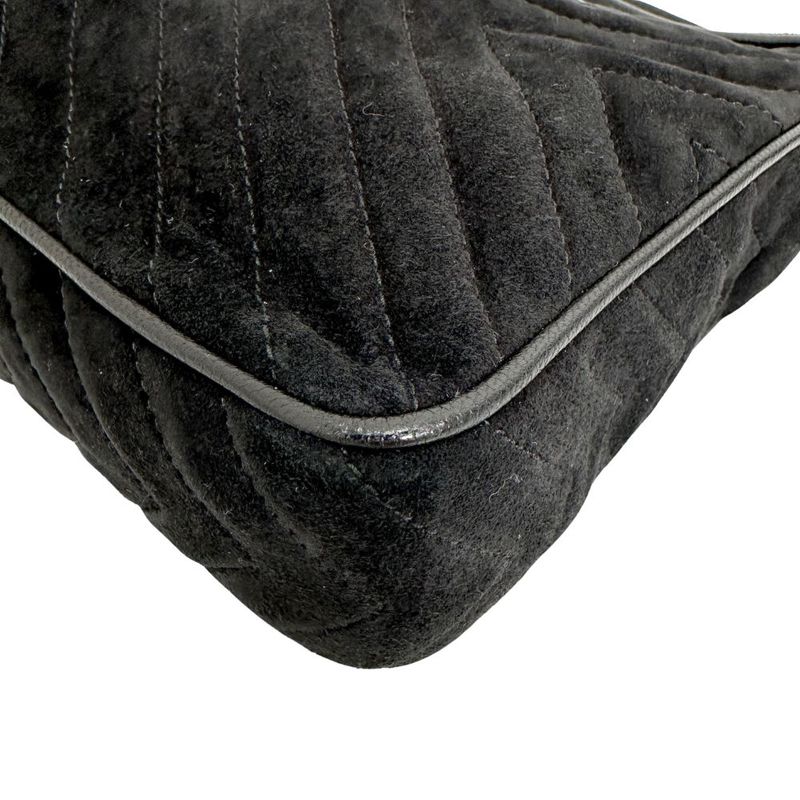 Chanel Chain Shoulder V-stitched Suede Women's Shoulder Bag