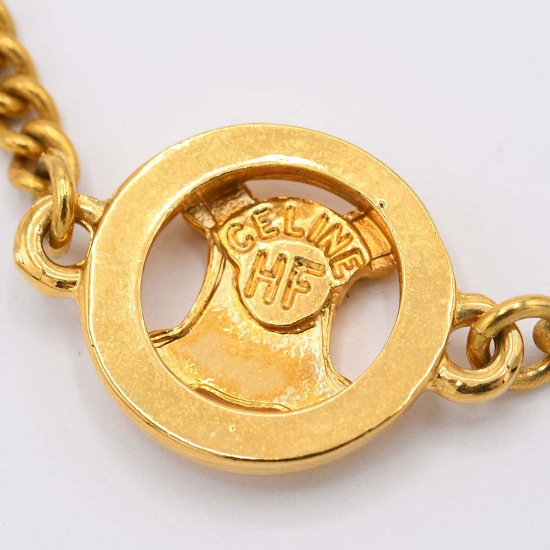 Celine Triomphe Bracelet Gold Color Macadam Accessories Women M2365