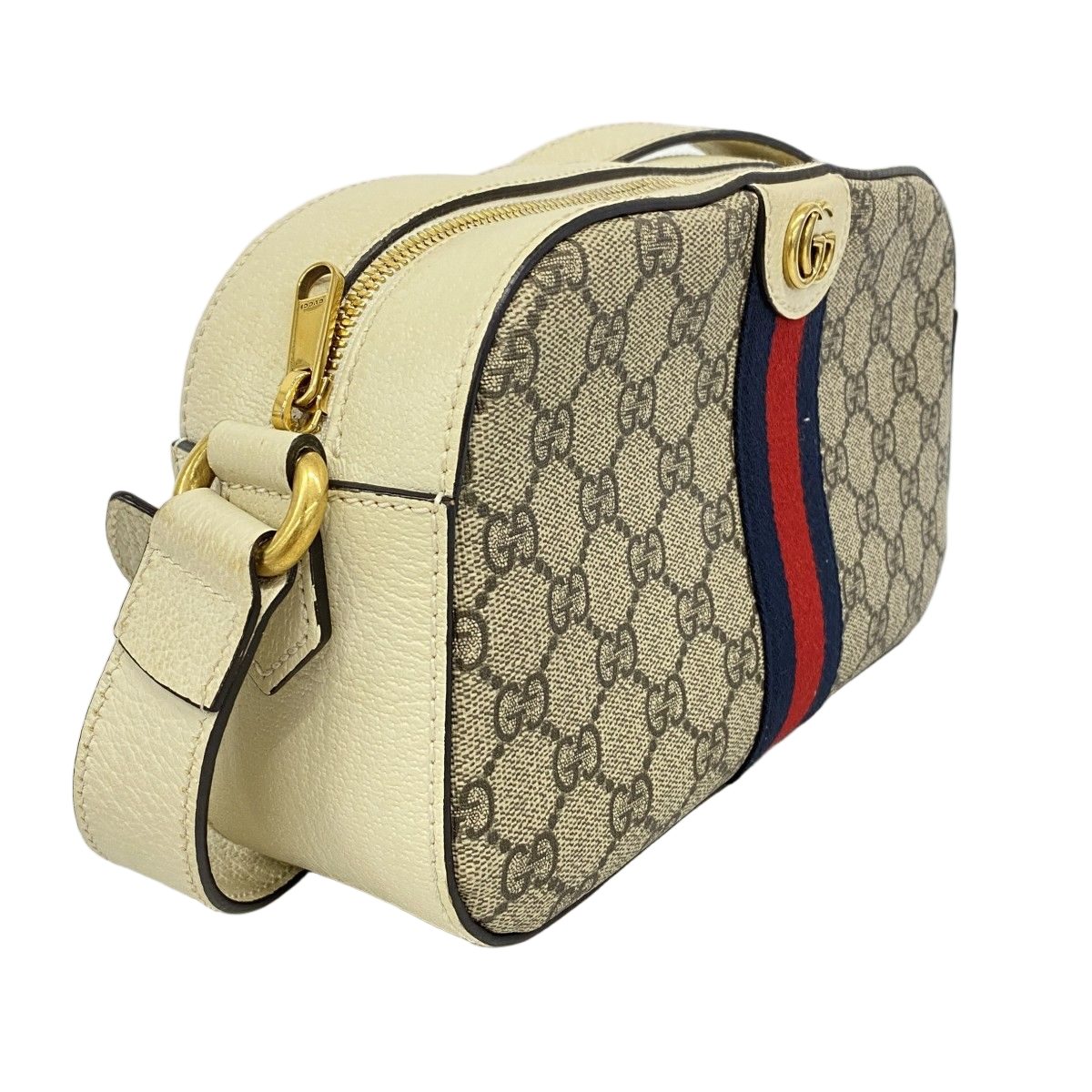 Gucci Shoulder Bag Ophidia Beige Gold — view 2