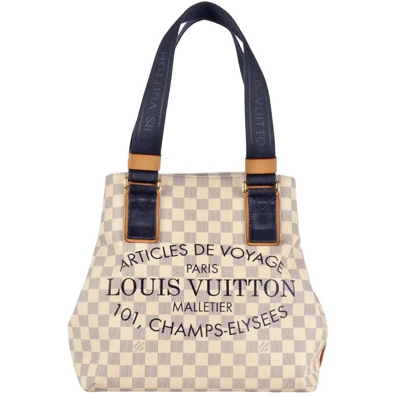 Louis Vuitton Plan Soleil Cabas PM Tote Bag Damier Azure N41179