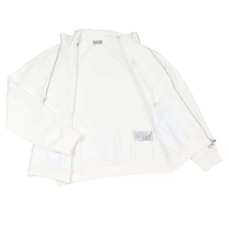 DIOR Homme 193j430a0631 Logo Patch Technical Cotton Jersey Track Jacket White