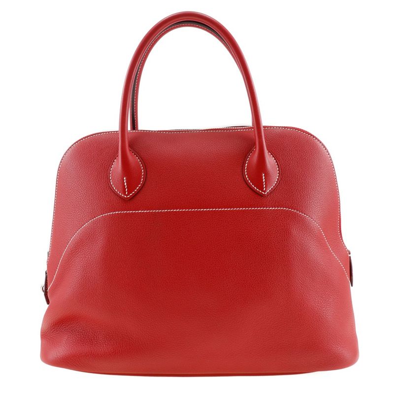 Hermes Bolide Relax 35 X Taurillon Nobillot Rouge Cazac Red T Ladies Handbag