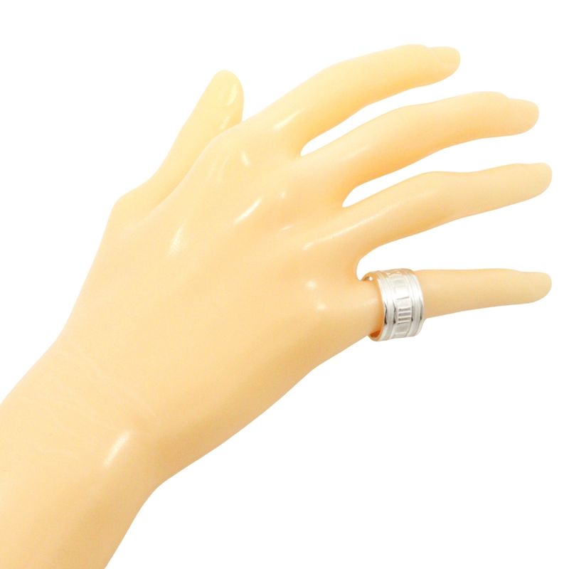 Tiffany & Co Atlas Wide Ring Silver 925 Size 10.5 Ladies' 7.8g Ring