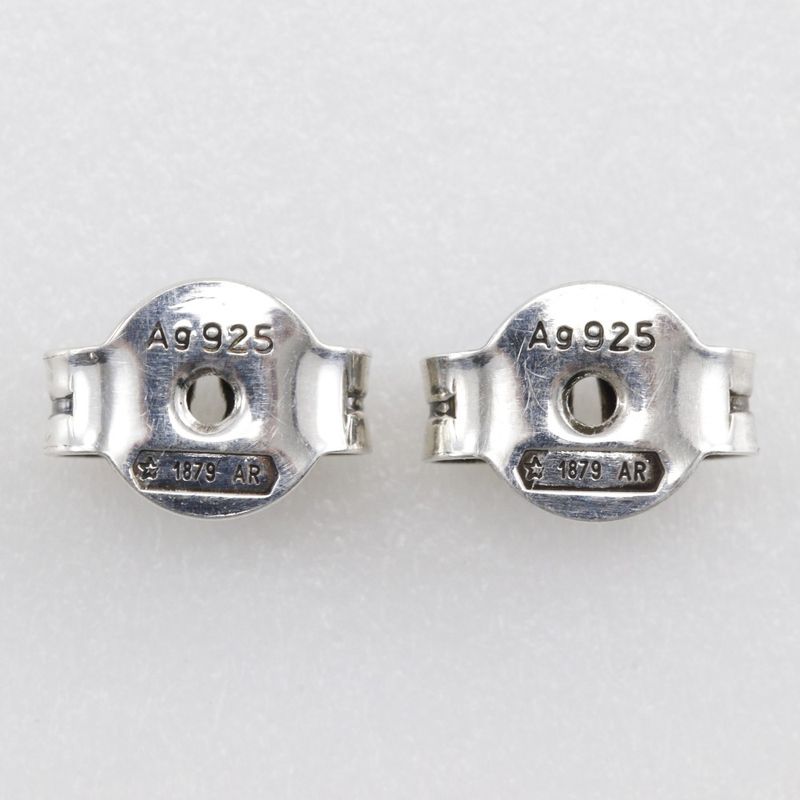 Gucci Interlocking G Metal Silver Unisex 2.9g Earrings