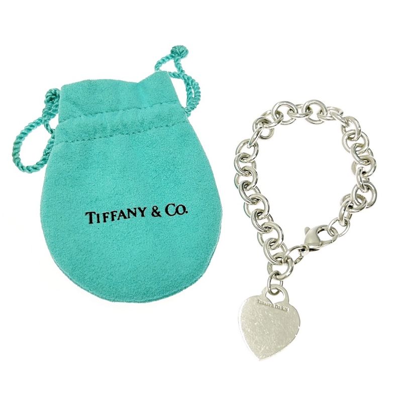 Tiffany & Co Tiffany & Co Silver Heart Tag Bracelet 35.3g 925 Engraved 353054
