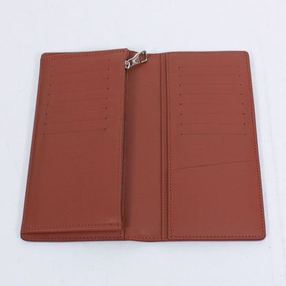 Louis Vuitton Portefeuille Brazza NM Leather Brown Wallet Silver M82631