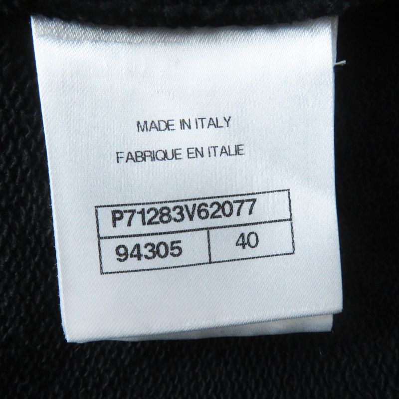 CHANEL 21B P71283 100% Cotton COCO Patch Short Sleeve T-shirt With Rhinestones