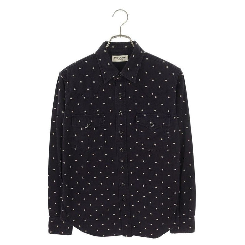 Saint Laurent Paris Y535 C Dot Long Sleeve Shirt
