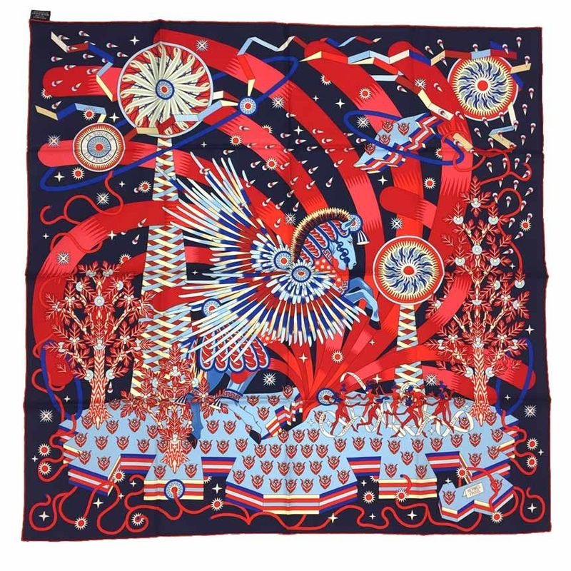 Hermes Scarf Carre 90 Source of Pegase Pegasus Aq7379