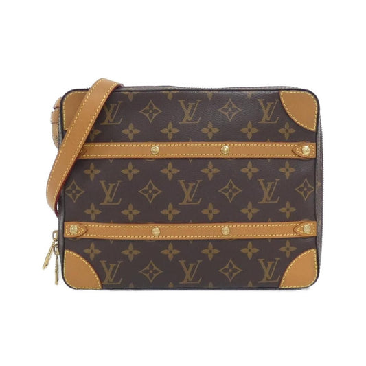 Louis Vuitton Monogram Soft Trunk Messenger PM Shoulder Bag Brown Marron