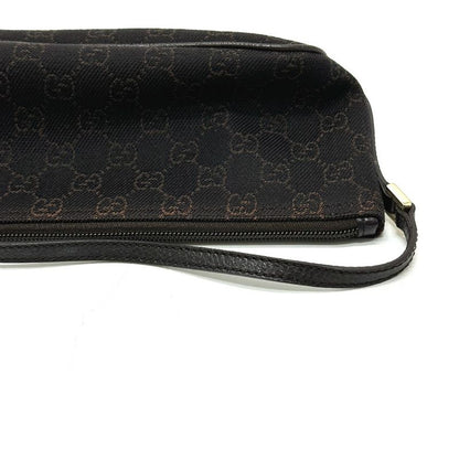 Gucci Accessory Pouch GG Pattern 257300 Canvas Brown