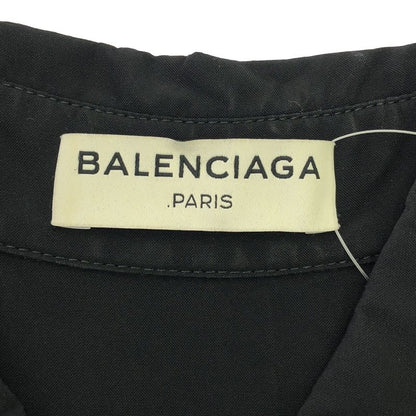 Balenciaga Rayon Sleeveless Shirt Dress 342823 Tma04 Black 36