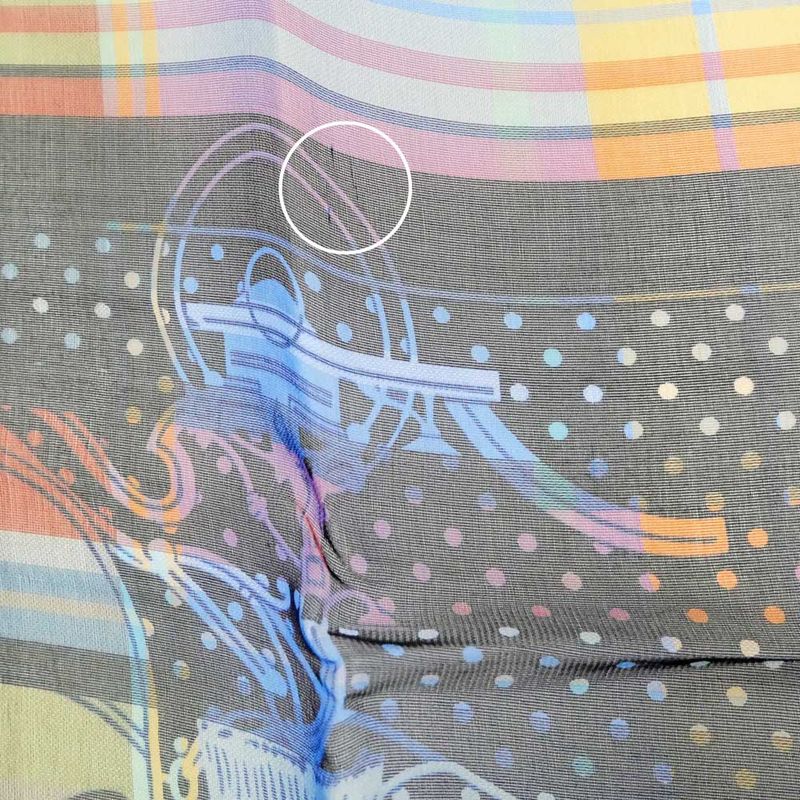 Hermes Carre 55 Scarf Madras Exlibris Bandana Silk Multicolor Accessory