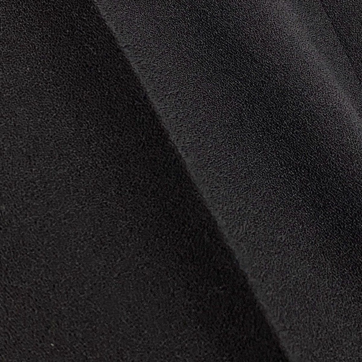 Chanel Cd9 CC Logo Button Relaxed Trousers Pants 36 Black Wool — view 6