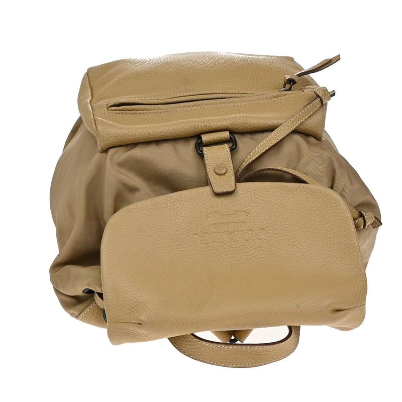 Prada Backpack Nylon Leather Beige 38ka864