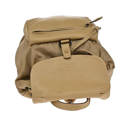 Prada Backpack Nylon Leather Beige 38ka864