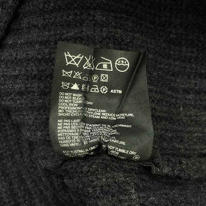 Prada Sport | Wool Ribbed Elbow Patch Knit | 46 | Charcoal Gray | Men's