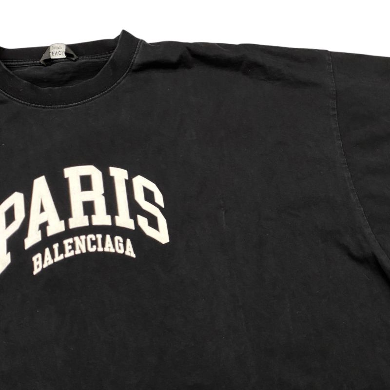 Em0764 Balenciaga Logo Long Over Long Sleeve T-Shirt 681046 5 Size S