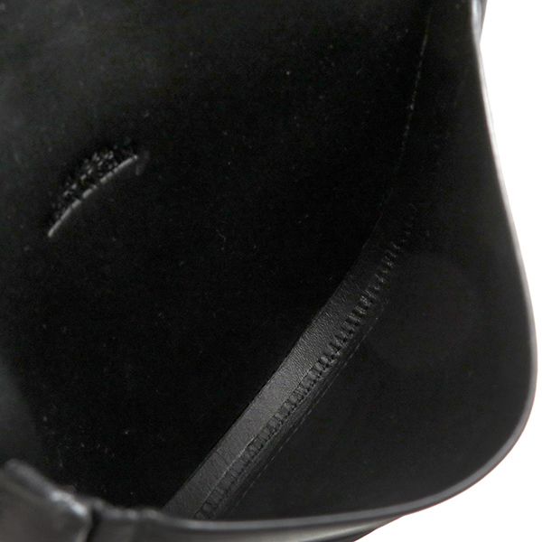 Loewe Shoulder Bag Small Heel Pouch Soft Calf Black Anagram Pouch C661t14x12