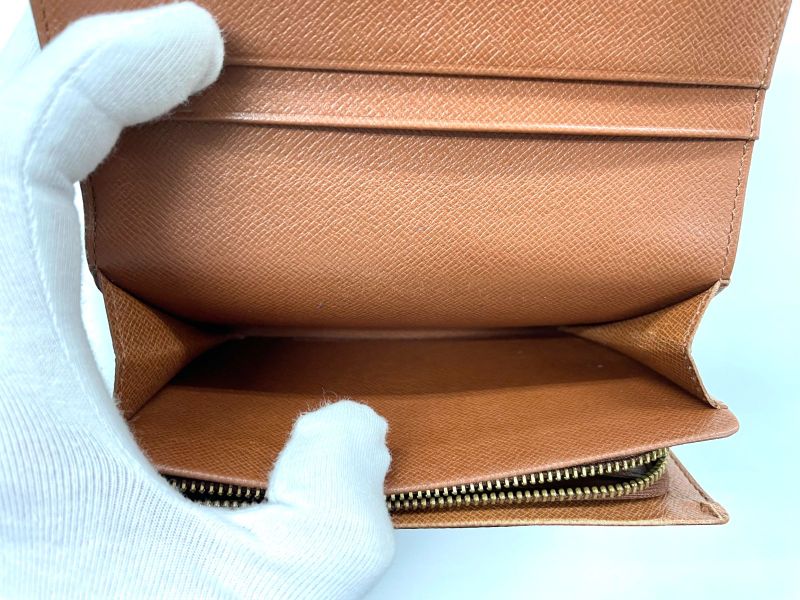 Louis Vuitton Monogram Porte Monet Vieux Trésor M61730 Foldable Wallet L-shaped