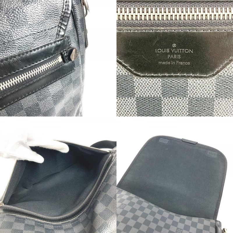 Louis Vuitton Shoulder Bag Daniel GM N58033 Damier Graphite Canvas Black