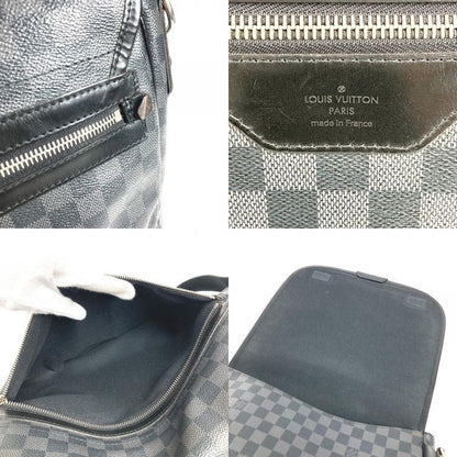 Louis Vuitton Shoulder Bag Daniel GM N58033 Damier Graphite Canvas Black
