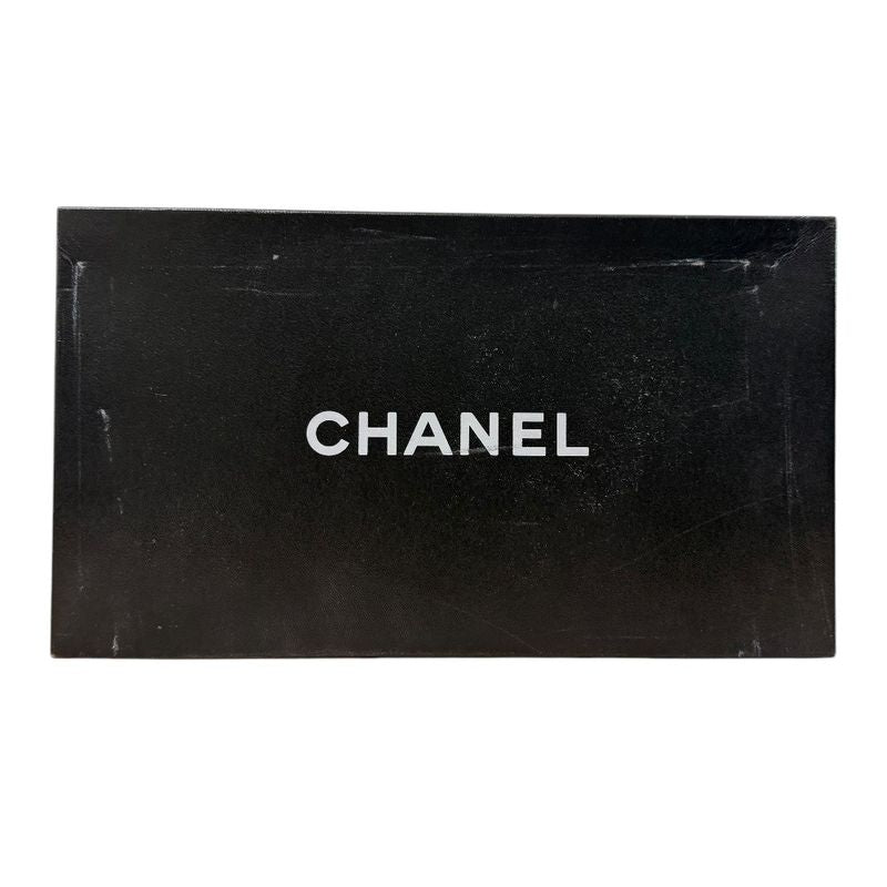 Chanel Coco Mark Open Toe Ankle Strap Wedge Sole Sandals 34 1/2 21.5cm (8.46in)