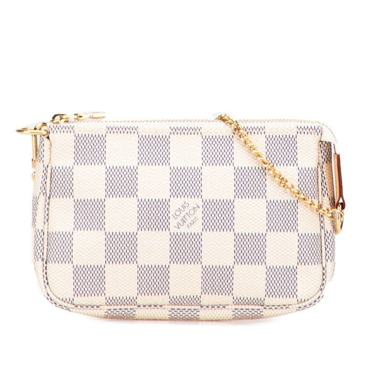 Louis Vuitton Damier Azure Mini Pochette Accessoire Accessory Pouch Handbag