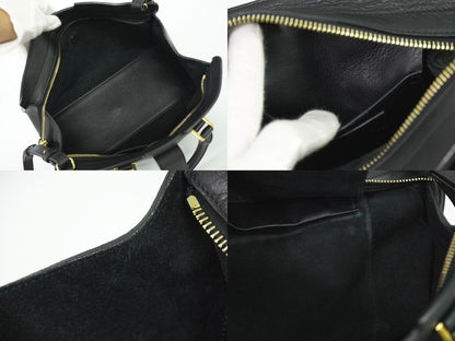 Authentic Saint Laurent Petit Cabas Su Y-line 2WAY Shoulder Bag Handbag