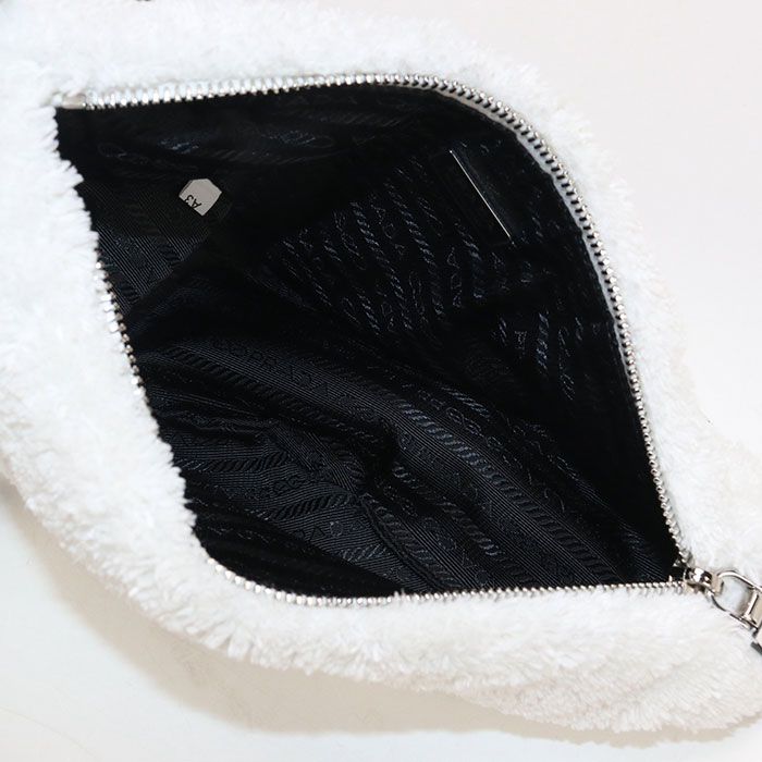 Prada Triangle 1bh190 Crossbody Shoulder Bag Pile Women's