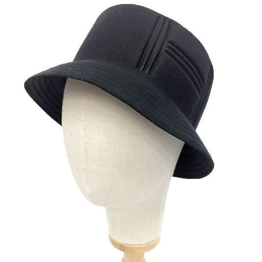 Hermes Hat Dalton H Baguette Size 58 Black