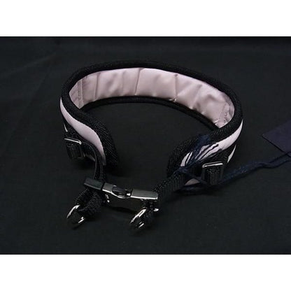 Prada Re-Nylon Pet Collar for Dogs Pet Light Pink Black — view 2