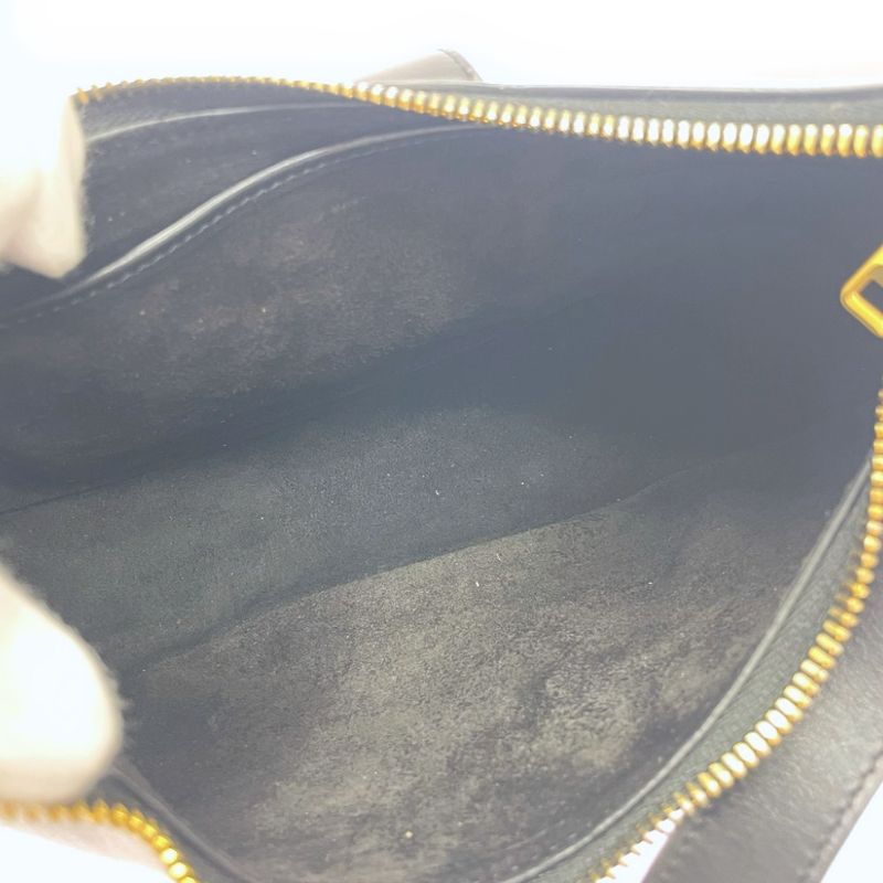 Celine Leather Triomphe Ava Shoulder Bag Black 456032 Shoulder Bag