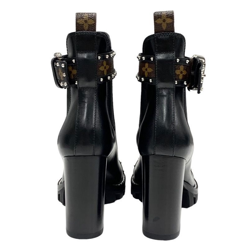 Louis Vuitton Star Trail Short Boots Ankle Boots Side Gore Studded Belt