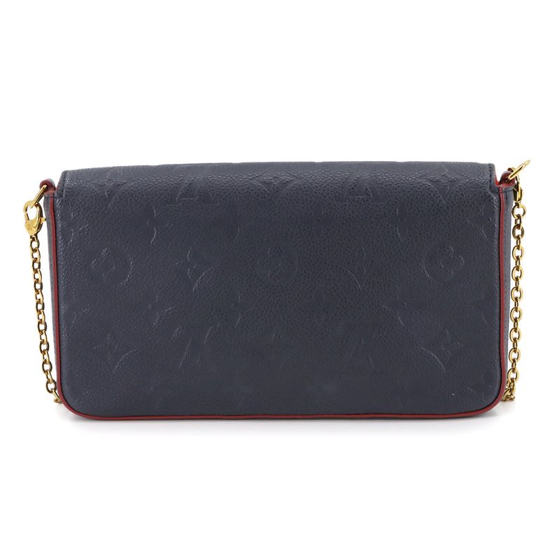 Louis Vuitton Monogram Empreinte Pochette Felicie Chain Wallet Leather Marline