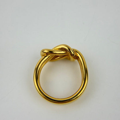 Hermes Scarf Ring Gold Vintage — view 7
